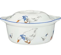 Форма для запекания Agness Гуси с крышкой 1200 мл 21.5x19x10 см 792-070