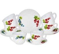 Чайный набор Agness BERRY MOOD 190 мл, 6 персон, 12 предметов 598-066