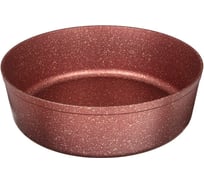 Форма Agness ПРЕМИУМ RED QUEEN круглая 24x7 см трехслойное покрытие GRANIT, PFOA FREE 936-700