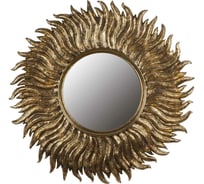 Настенное зеркало BOGACHO Солнце бронзового цвета 77078/бронзовый