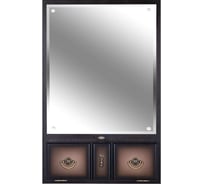 Настенное зеркало BOGACHO Пандора коричневого цвета 71177/шоколадный