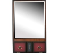 Настенное зеркало BOGACHO Пандора коричневого цвета 71177/микс