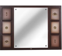 Настенное зеркало BOGACHO Пандора 2 коричневого цвета 71178/шоколадный