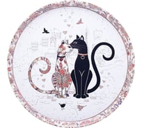 Сервировочный поднос Agness ПАРИЖСКИЕ КОТЫ 33х2.1 см 898-040