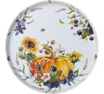 Сервировочный поднос Agness ТЫКВА 33х2.1 см 898-059