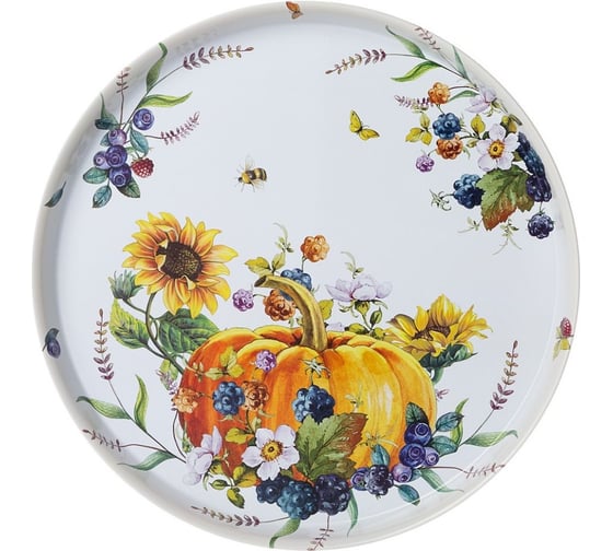 Сервировочный поднос Agness ТЫКВА 33х2.1 см 898-059 1