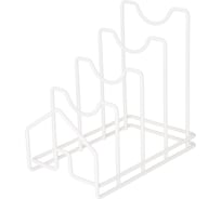 Подставка для крышек Agness 21x13x20 см, цвет: белый 768-730