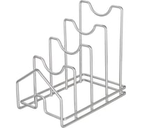 Подставка для крышек Agness 21x13x20 см, цвет: хром 768-731