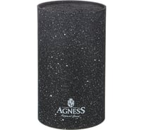 Универсальная подставка для ножей Agness BLACK MARBLE 11х18 см 911-688