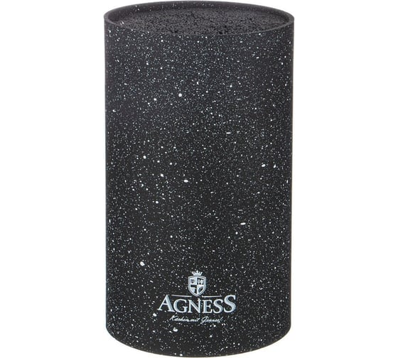 Универсальная подставка для ножей Agness BLACK MARBLE 11х18 см 911-688 1