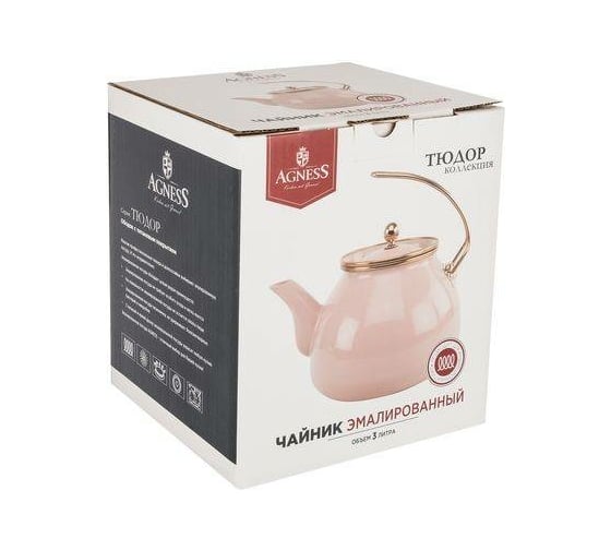 Эмалированный чайник Agness Тюдор 3 л 950-289