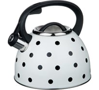 Чайник Agness Горошек со свистком 2.5 л, индукционное дно 907-070