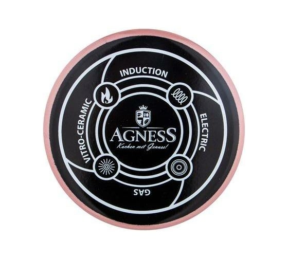 Эмалированный чайник Agness DELUXE 2.3 л, подходит для индукции 951-121