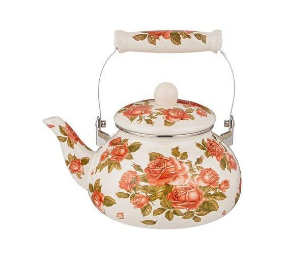 Эмалированный чайник Agness Корейская Роза 2.5 л 934-396