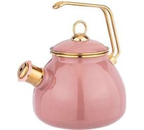 Эмалированный чайник Agness DELUXE со свистком, 3 л свисток с титановым покрытием 951-122