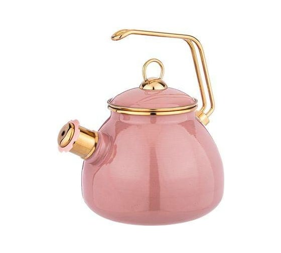 Эмалированный чайник Agness DELUXE со свистком, 3 л свисток с титановым покрытием 951-122