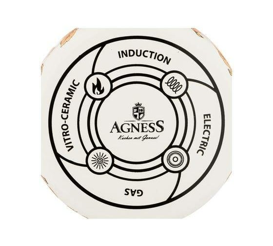Эмалированный чайник Agness Ренессанс 2.2 л для индукционных плит 950-160