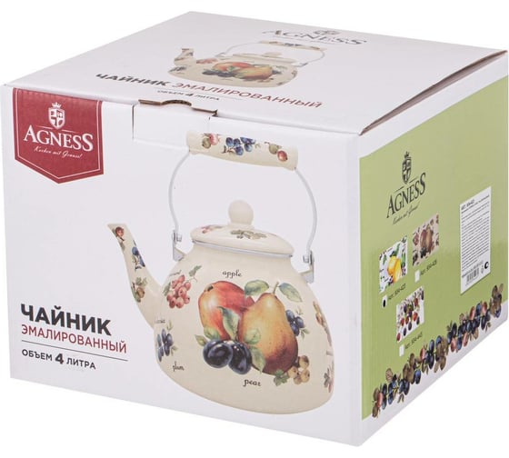 Эмалированный чайник Agness Секретные Ингредиенты 4 л 934-423
