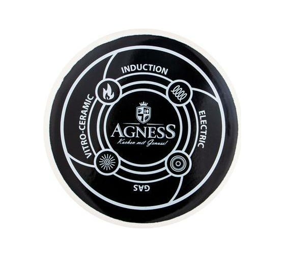 Эмалированный чайник Agness DELUXE 2.3 л подходит для индукции 951-107
