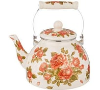 Эмалированный чайник Agness Корейская Роза 4 л, 934-398