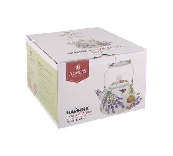 Эмалированный чайник Agness Прованс Лимоны 3 л 934-382