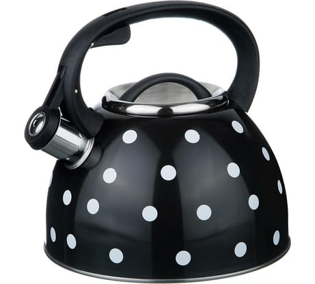 Чайник Agness Горошек со свистком 2.5 л, индукционное дно 907-071