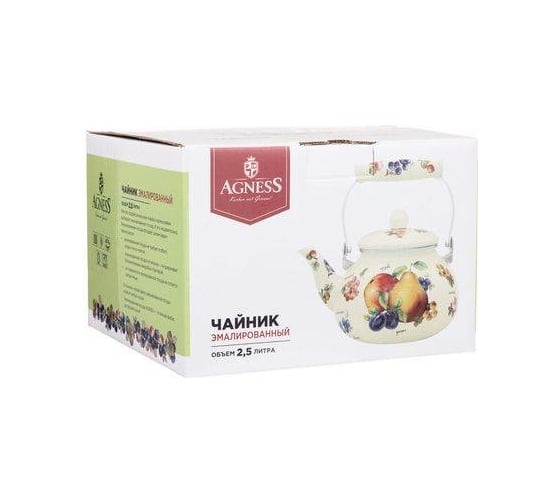 Эмалированный чайник Agness Секретные Ингредиенты 2.5 л 934-421