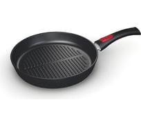 Сковорода-гриль Нева Оригинальная металл, литая низкая сотейник 24 см 4424