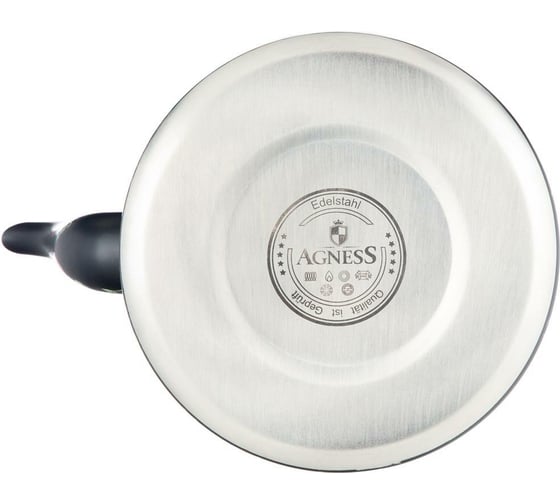 Чайник Agness Маки со встроенным свистком и фильтром 1500 мл 916-408
