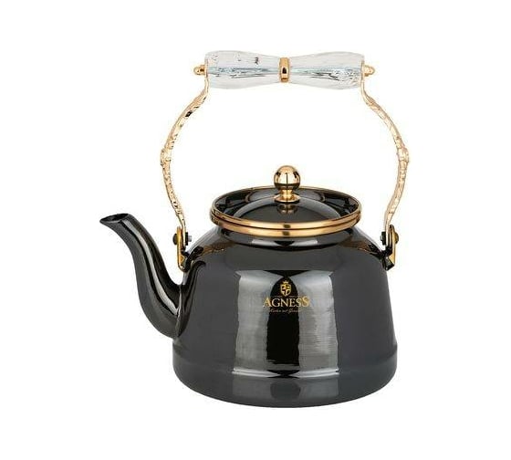 Эмалированный чайник Agness Тюдор со складывающейся ручкой, 2.5 л 950-237