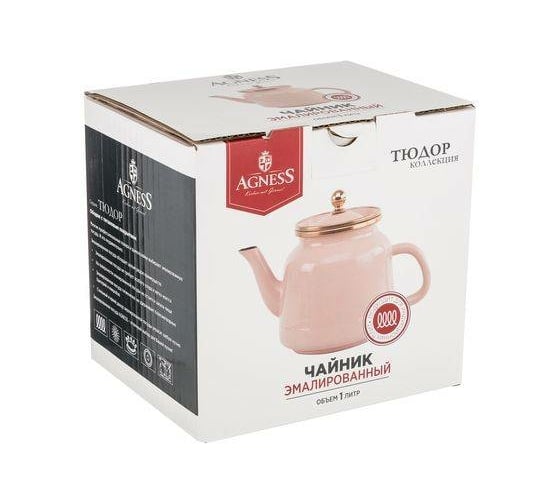 Эмалированный чайник Agness Тюдор 1 л 950-287