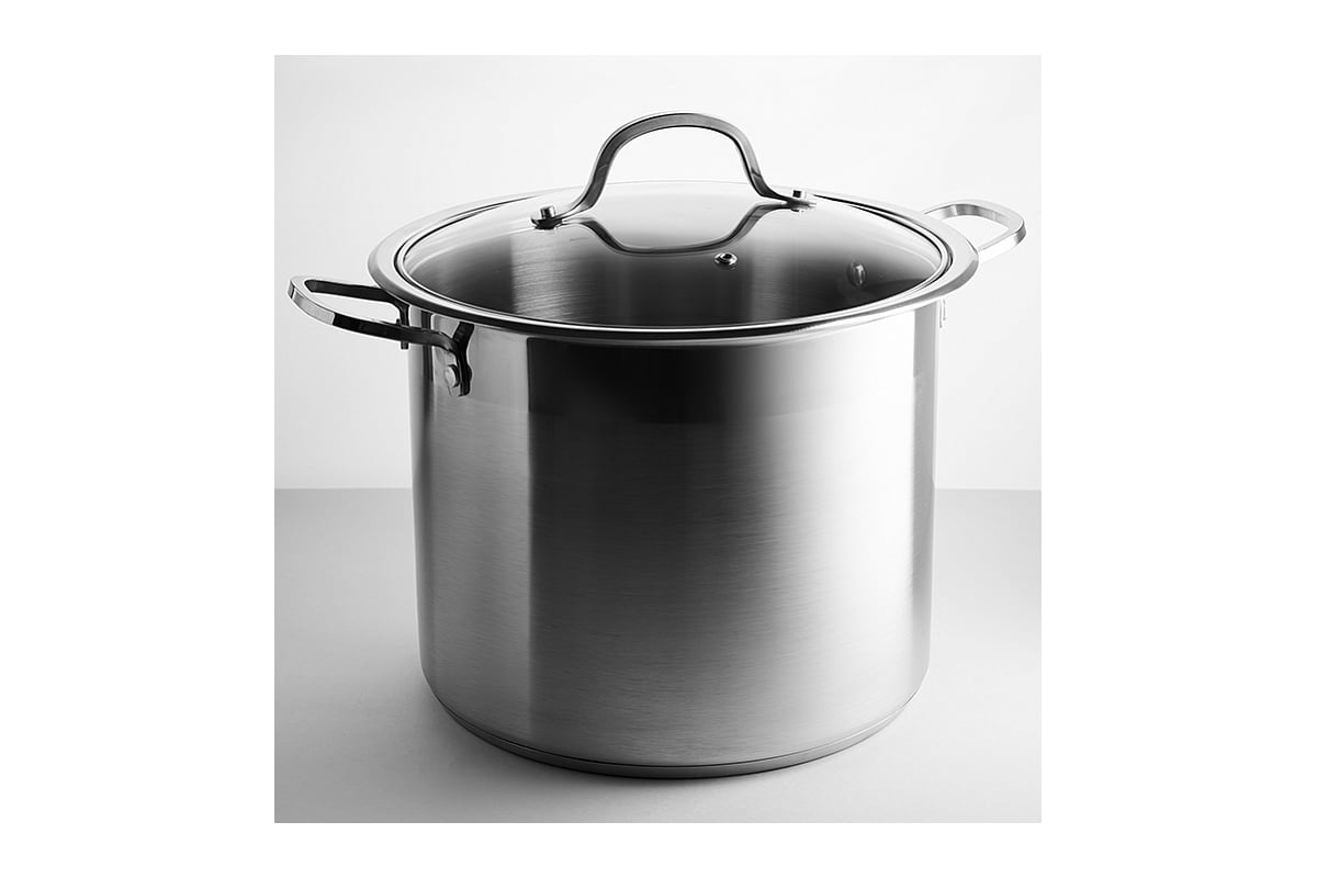 Кастрюля Webber BE-128-10L из нержавеющей стали 10 литров, 24x21 см 0R ...