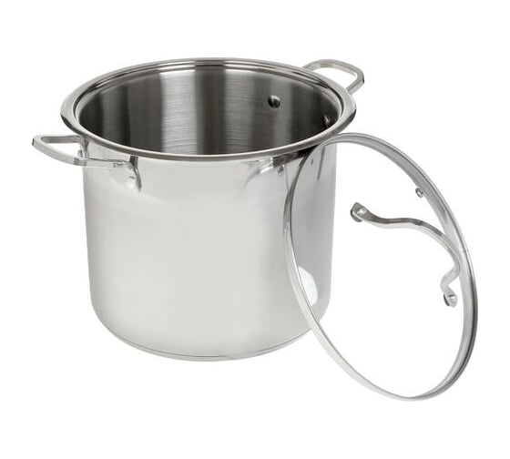 Кастрюля Webber BE-128-10L из нержавеющей стали 10 литров, 24x21 см 0R-00006128