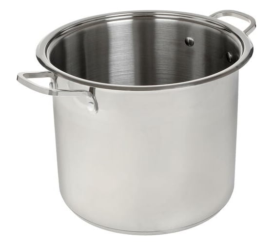 Кастрюля Webber BE-128-10L из нержавеющей стали 10 литров, 24x21 см 0R-00006128