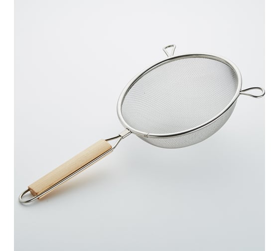 Сито-дуршлаг Webber BE-7342/1 нержавеющая сталь диаметр 22 см деревянная ручка 48 0R-00004180 1