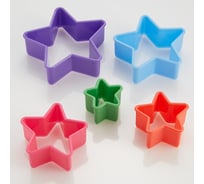 Набор форм для печенья Webber BE-4412/5 r 5 размеров звездочки пластик 144 0R-00002196