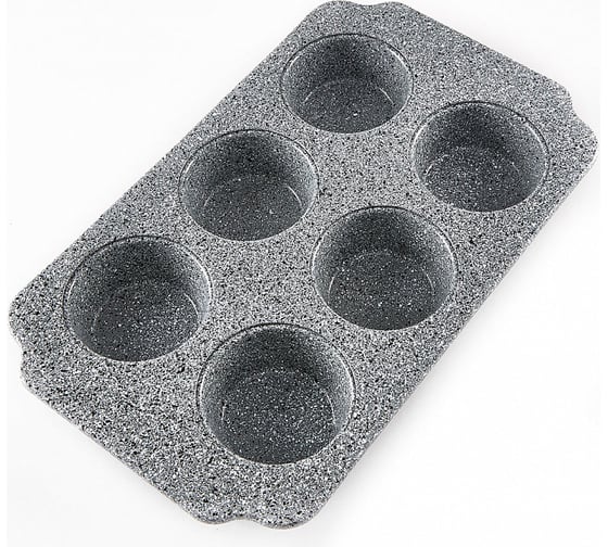 Форма для выпечки 6 кексов Webber BE-4608N-1 30x18x3 см Р1-00003822 1