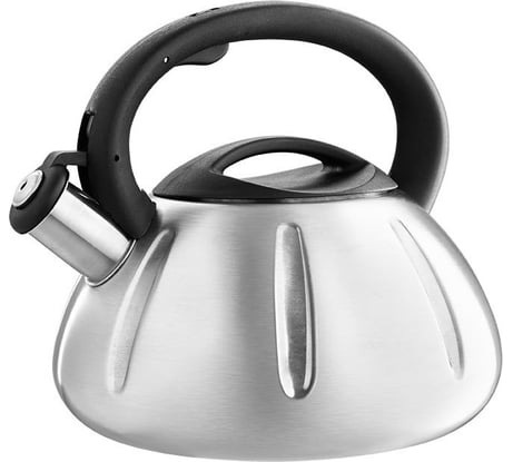 Чайник Webber BE-0569/1 из нержавеющей стали со свистком 3 л, сатин 12 Р1-00003626