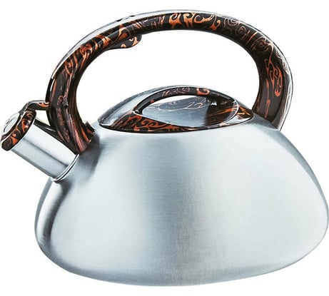 Чайник Webber BE-0594 из нержавеющей стали со свистком 3 л, сатин 12 Р1-00003625