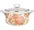 Эмалированная кастрюля Agness Корейская Роза со стеклянной крышкой 5 л 24x14 см 915-139 1