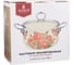 Эмалированная кастрюля Agness Корейская Роза со стеклянной крышкой 5 л 24x14 см 915-139 4