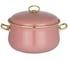 Эмалированная кастрюля Agness DELUXE с крышкой, 24x15 см 6.1 л, подходит для индукции 951-119 1