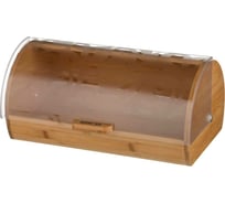 Деревянная хлебница Agness Кантри с пластиковой крышкой 36x21x17 см 938-043