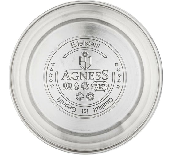 Чайник Agness Черное Золото со свистком, 3 л термоаккумулирующее дно, индукция 937-832