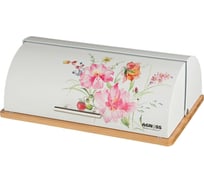Деревянная хлебница Agness Софт с металлической крышкой 38x27x14 см 938-042