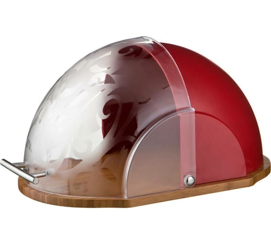 Деревянная хлебница Agness RED STAR с комбинированной крышкой 36x26x20 см 938-008 1
