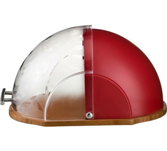 Деревянная хлебница Agness RED STAR с комбинированной крышкой 36x26x20 см 938-008