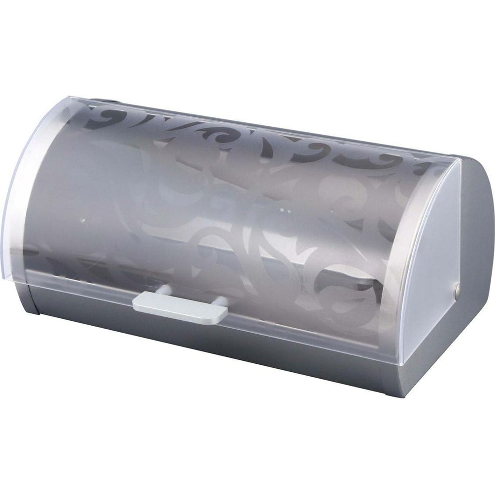 Хлебница Agness Монблан нержавеющая сталь с пластиковой крышкой ...