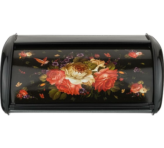 Хлебница Agness Роскошный Сад металлическая 35.5x23x14.5 см 938-057