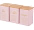 Набор Agness 2 в 1 хлебница 6 л 34x18x12.5 см банка для сыпучих 1.1 л 10x10x14 см 3 шт 790-255 6